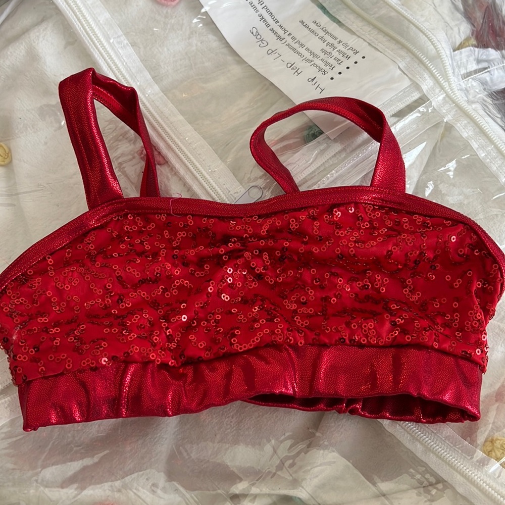 Balera red sequin top